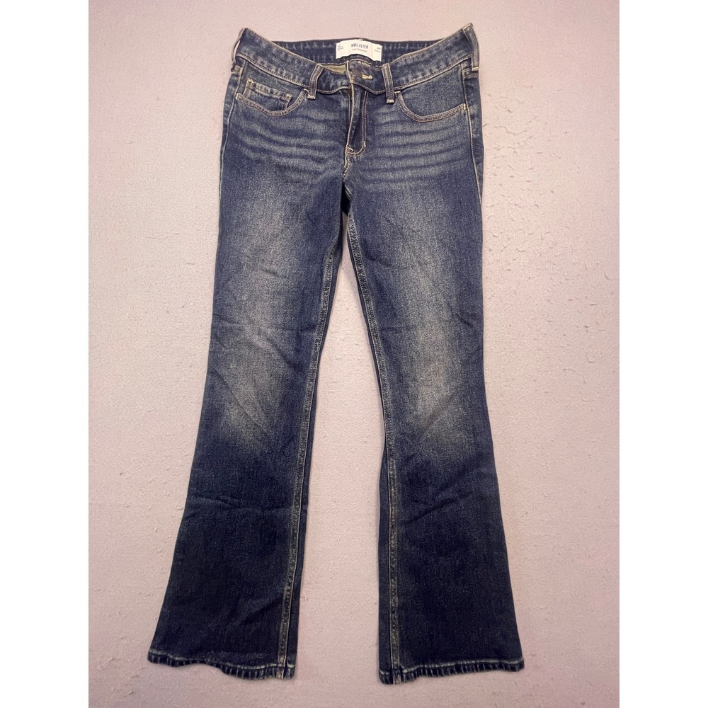 Hollister Low-Rise Boot Jeans Denim Dark Wash W27 4R Womens